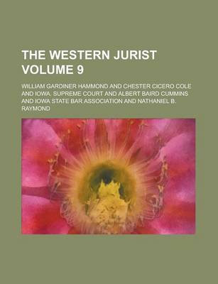 Book cover for The Western Jurist Volume 9