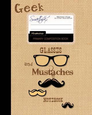 Book cover for Primary Composition Book - Mustaches