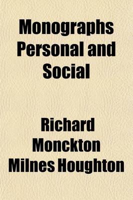 Book cover for Monographs Personal and Social