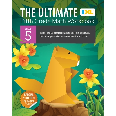 Book cover for The Ultimate Grade 5 Math Workbook