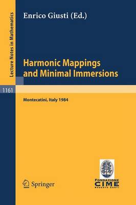 Cover of Harmonic Mappings and Minimal Immersion