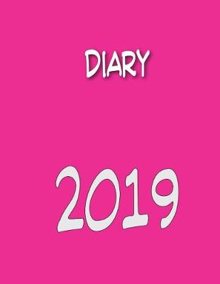 Book cover for Diary 2019 - Week on Two Pages - Large 8.5 x 11 Diary