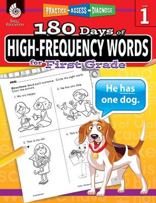 Cover of 180 Days of High-Frequency Words for First Grade