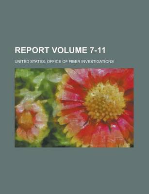 Book cover for Report Volume 7-11