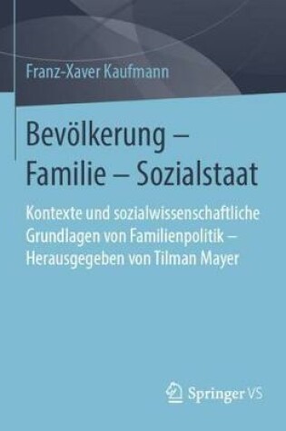 Cover of Bevoelkerung - Familie - Sozialstaat