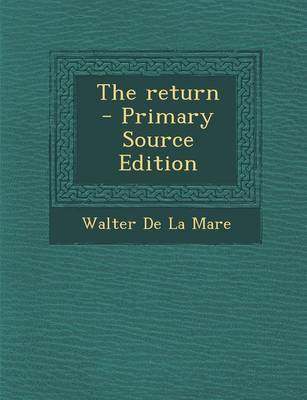 Book cover for The Return - Primary Source Edition