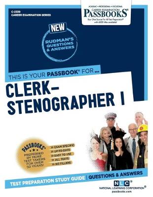 Book cover for Clerk-Stenographer I (C-2339)