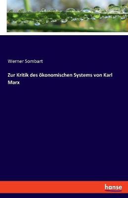 Book cover for Zur Kritik des ökonomischen Systems von Karl Marx