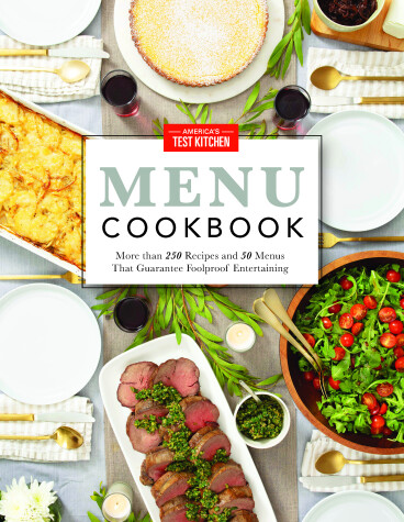 Book cover for America's Test Kitchen Menu Cookbook
