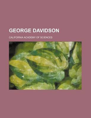 Book cover for George Davidson