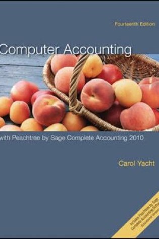Cover of Computer Accounting with Peachtree by Sage Complete Accounting 2010