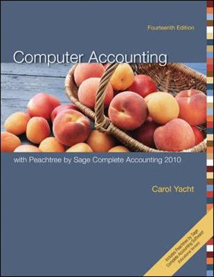 Book cover for Computer Accounting with Peachtree by Sage Complete Accounting 2010