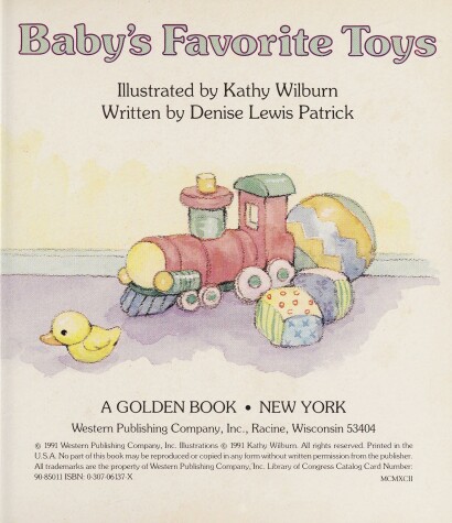 Cover of Baby's Favorite Toys