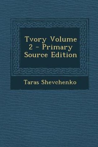 Cover of Tvory Volume 2