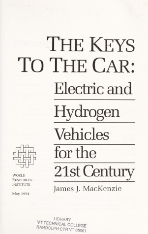 Book cover for The Keys to the Car