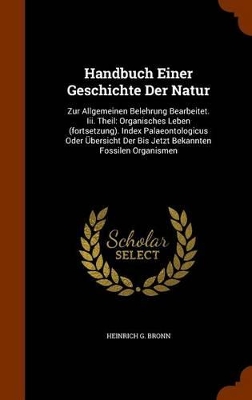 Book cover for Handbuch Einer Geschichte Der Natur