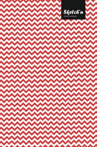 Cover of Sketch'n Lifestyle Sketchbook, (Waves Pattern Print), 6 x 9 Inches (A5), 102 Sheets (Red)