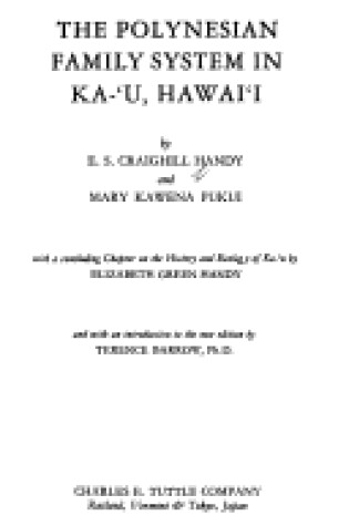 Cover of Polynesian Family System in Kauai, Hawaii