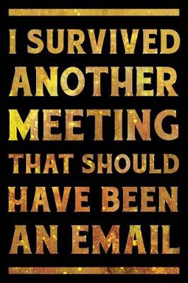 Book cover for I Survived Another Meeting That Should Have Been an Email Notebook Gold