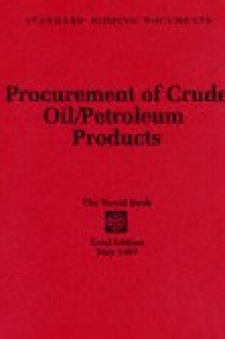Cover of Procurement of crude oil/petroleum products