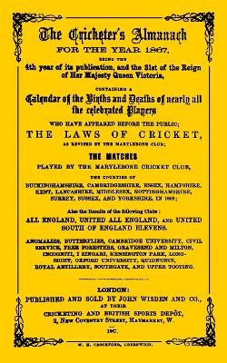 Book cover for Wisden Cricketers' Almanack 1867