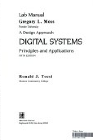 Cover of Digital Systems Laboratory Manual