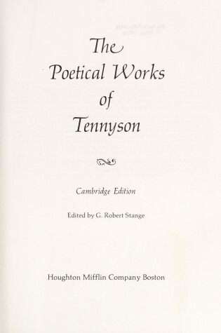 Cover of The Poetical Works