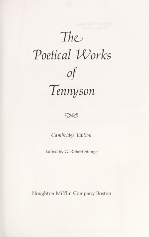 Cover of The Poetical Works