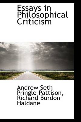 Book cover for Essays in Philosophical Criticism