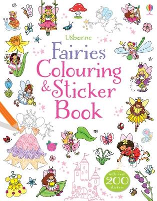 Book cover for Fairies Sticker & Colouring Book