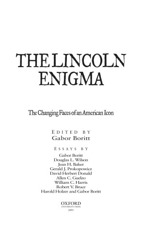 Book cover for The Lincoln Enigma