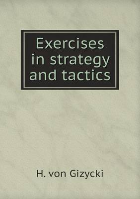 Book cover for Exercises in strategy and tactics
