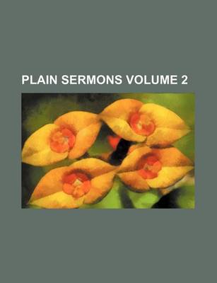 Book cover for Plain Sermons Volume 2