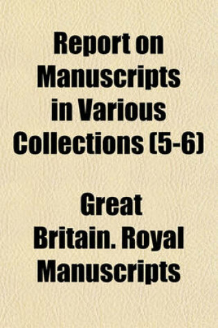 Cover of Report on Manuscripts in Various Collections (5-6)