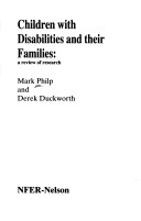 Cover of Children with Disabilities and Their Families