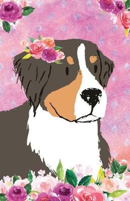 Book cover for Bullet Journal for Dog Lovers Bernese Mountain Dog in Flowers