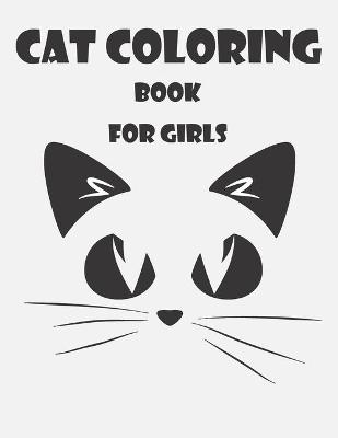 Book cover for Book Cat Coloring for Girls