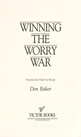Book cover for Winning the Worry War