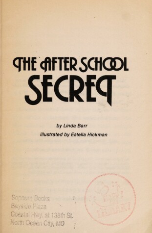 Book cover for The After School Secret