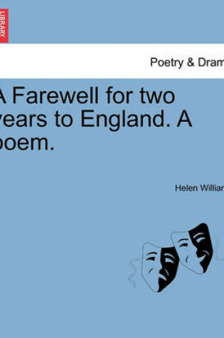 Cover of A Farewell for Two Years to England. a Poem.