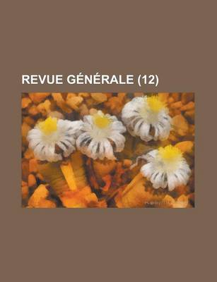 Book cover for Revue Generale (12)