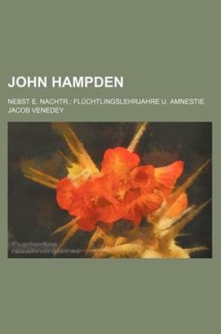 Cover of John Hampden; Nebst E. Nachtr.