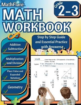 Book cover for MathFlare - Math Workbook 2nd and 3rd Grade