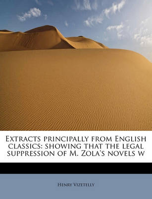 Book cover for Extracts Principally from English Classics