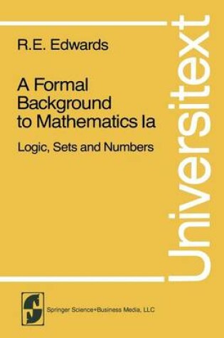 Cover of A Formal Background to Mathematics