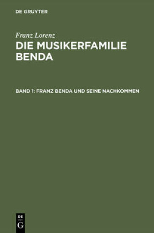 Cover of Franz Benda Und Seine Nachkommen