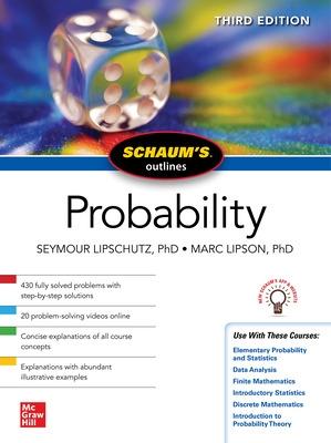 Book cover for Schaum's Outline of Probability, Third Edition