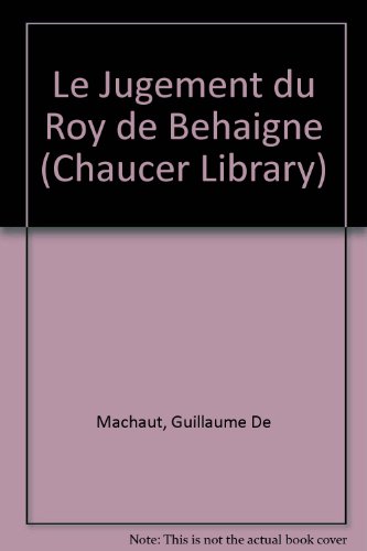 Book cover for Le Jugement du Roy de Behaigne