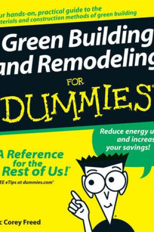 Cover of Green Building and Remodeling For Dummies