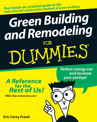 Book cover for Green Building and Remodeling For Dummies